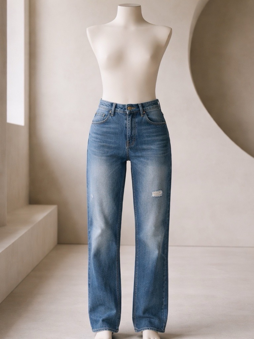 Polo by Ralph Lauren Medium Blue Flared Wide-Leg Jeans